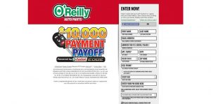 O'Reilly Payment Payoff Sweepstakes