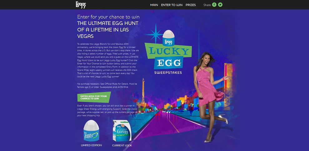 #5317-L'eggs Lucky Egg Sweepstakes-www_leggsluckyegg_com