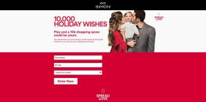 Simon Malls 10,000 Holiday Wishes Sweepstakes And Instant Win