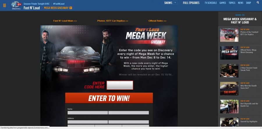 Fast And Loud Giveaway - discovery channel fast n loud giveaway Fast And Loud Giveaway - discovery channel fast n loud giveaway