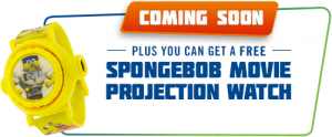 Tracfone SpongeBob Movie projection watch
