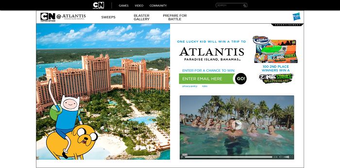 cartoon network atlantis sweepstakes cartoonnetwork com win