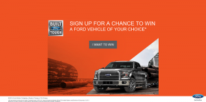 Your Chance To Win A Ford