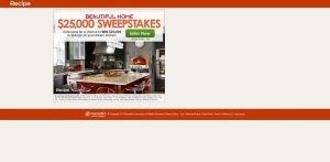 Recipe.com Beautiful Home $25,000 Sweepstakes