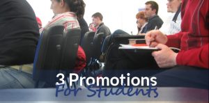 3 Promotions For Students