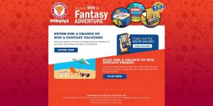 Popeyes Fantasy Adventure Promotion