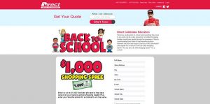 Direct Auto & Life Insurance Back to School 2015 Sweepstakes