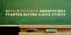 Back To School Sweepstakes