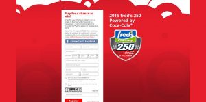 2015 fred's 250 Powered by Coca-Cola Instant Win Game