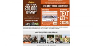 Cabela’s Hunt For Bucks $50,000 Giveaway