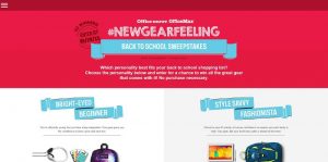 Office Depot & Office Max #NewGearFeeling Back to School Sweepstakes