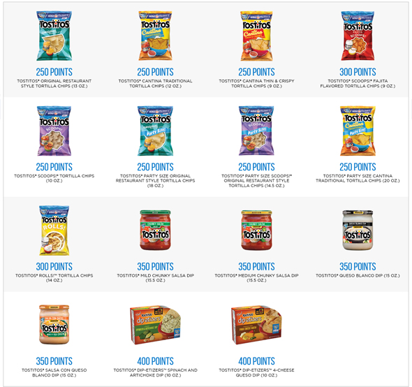 participating tostitos products