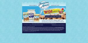 Famous Amos 40th Birthday Instant Win Game (Famous-Amos.com/Birthday)