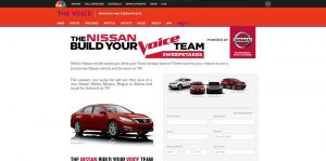 NBC.com/Nissan - NBC And Nissan’s Build Your Voice Team Sweepstakes