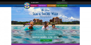 Wheel of Fortune Disney Sea and Shore Sweepstakes