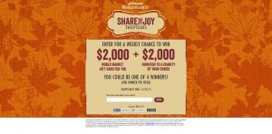 WorldMarketSweepstakes.com - World Market's Share the Joy Sweepstakes