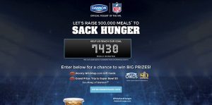 HelpSackHunger.com - Sack Hunger Sweepstakes