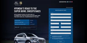 Hyundai's Road to the Super Bowl Sweepstakes