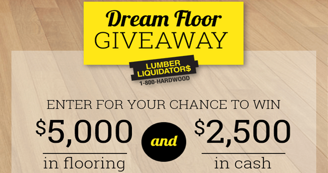 Lumber Liquidators Dream Floor Giveaway 2017 (DIYNetwork.com/DreamFloor)