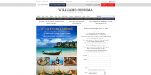 Williams-Sonoma Trip To Thailand Sweepstakes