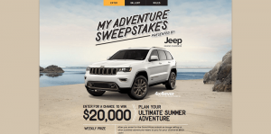 Jeep My Adventure Sweepstakes - myadventuresweepstakes.com