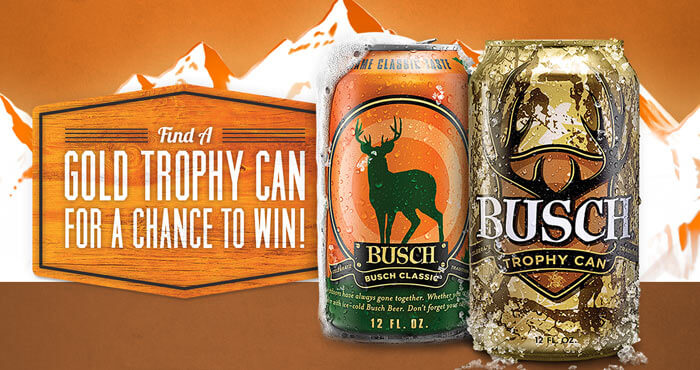 Find A Gold Trophy Can 2016 In The Busch Light Hunting Game