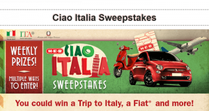 HEB.com/Italy - Ciao Italia Sweepstakes 2016