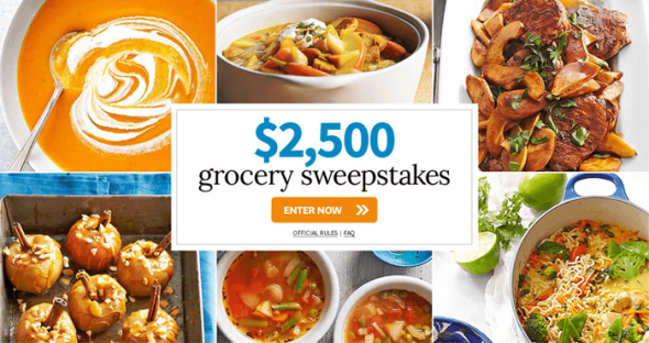 BHG $2,500 Grocery Sweepstakes (BHG.com/GrocerySweeps)