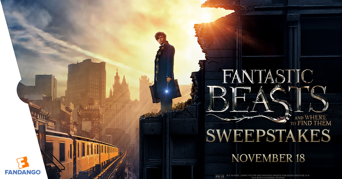 Fandango's Fantastic Beasts and Where to Find Them Sweepstakes