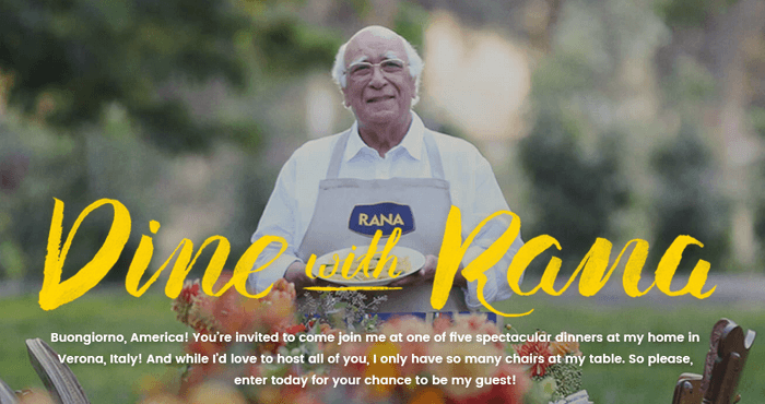 Dine with Rana Sweepstakes 2016 (DineWithRana.com)