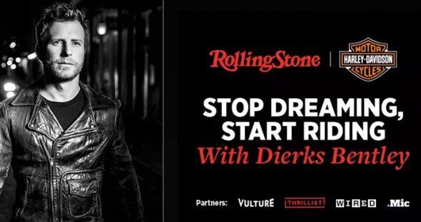 Rolling Stone Stop Dreaming, Start Riding Sweepstakes (RollingStone.com/StartRiding)