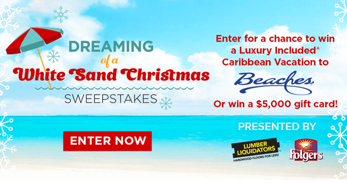 Hallmark Channel Dreaming Of A White Sand Christmas Sweepstakes