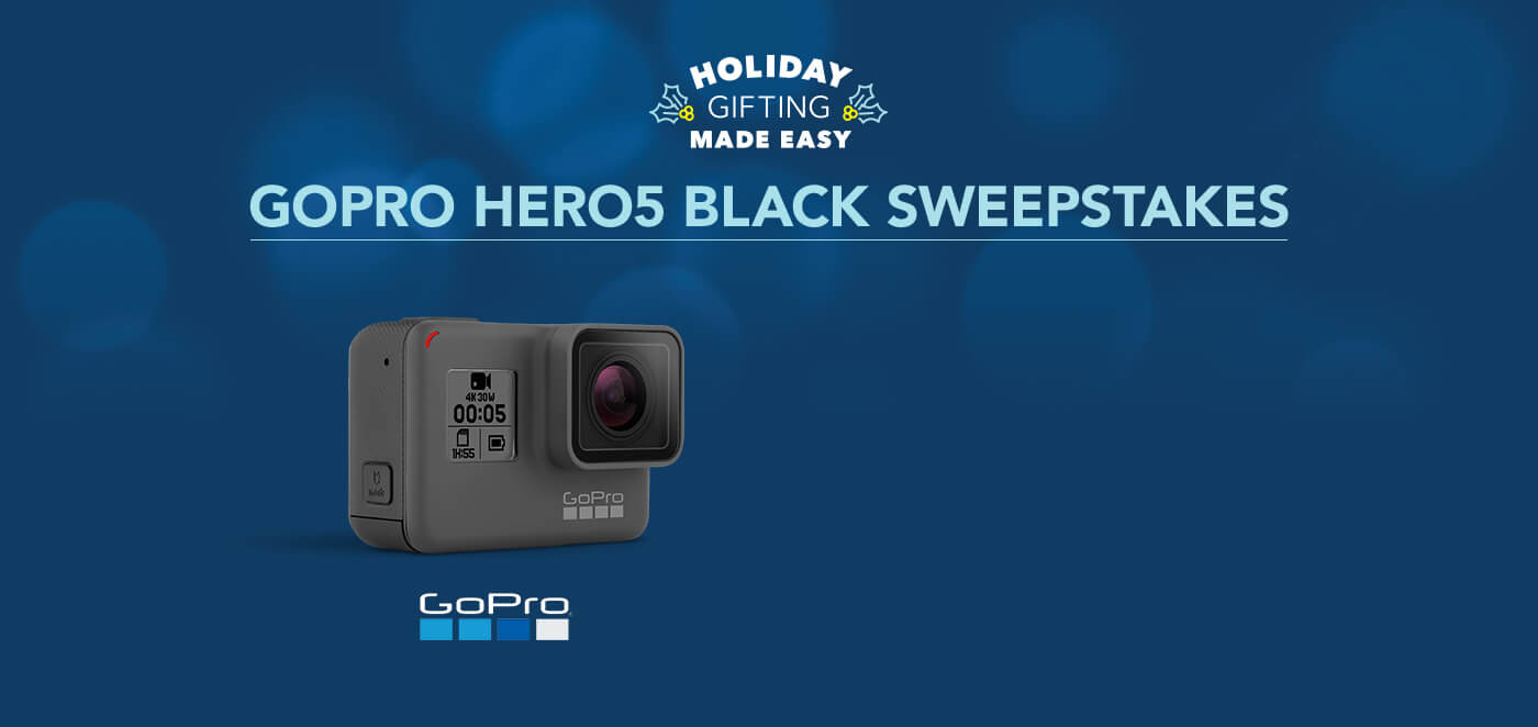 Best Buy GoPro Holiday Sweepstakes (BestBuy.com/GoProSweepstakes)