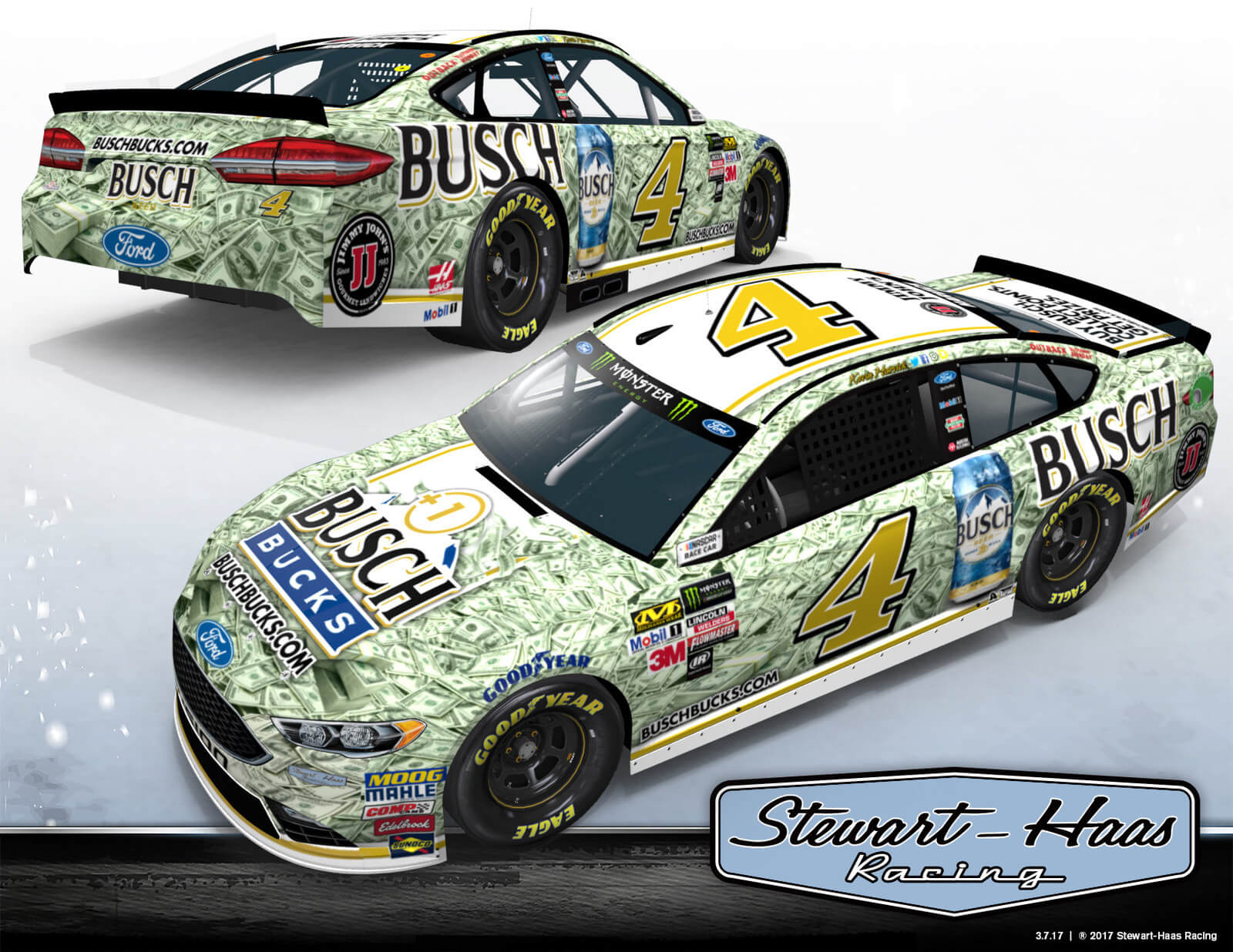 No. 4 Busch Bucks Ford Fusion