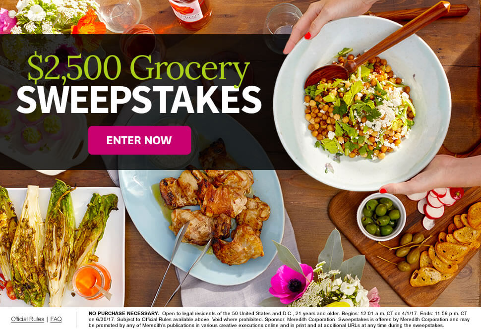 $2,500 Grocery Sweepstakes