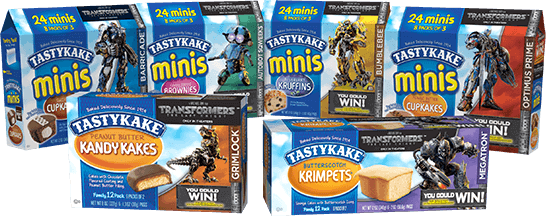 limited edition Tastykake Transformers Products