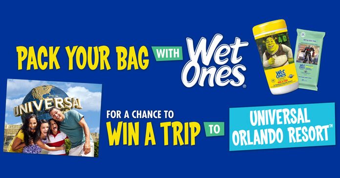 Wet Ones Wish I Had A Trip To Universal Orlando Sweepstakes Wet Ones Wish I Had A Trip To Universal Orlando Sweepstakes