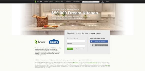 $50,000 Dream Kitchen Sweepstakes $50,000 Dream Kitchen Sweepstakes