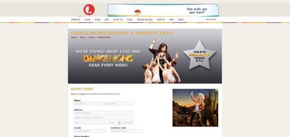Dance Moms Season 3 Sweepstakes Dance Moms Season 3 Sweepstakes
