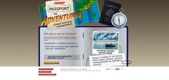 AARP Passport to Adventure! Global Getaway Sweepstakes AARP Passport to Adventure! Global Getaway Sweepstakes