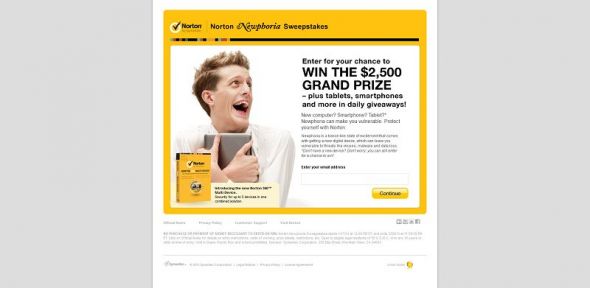 Norton Newphoria Sweepstakes Norton Newphoria Sweepstakes