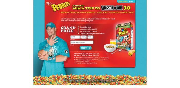 Post Pebbles WWE Sweepstakes Post Pebbles WWE Sweepstakes
