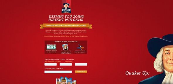 Quaker Instant-Win Game Quaker Instant-Win Game