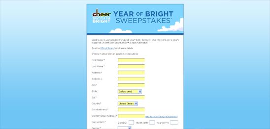 Cheer – Fight for the Bright — Year of Bright Sweepstakes