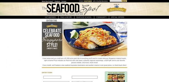 High Liner Sea Cuisine Celebrate Seafood Singapore Style Sweepstakes High Liner Sea Cuisine Celebrate Seafood Singapore Style Sweepstakes