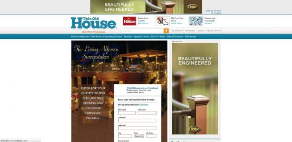 This Old House Living Alfresco Sweepstakes This Old House Living Alfresco Sweepstakes
