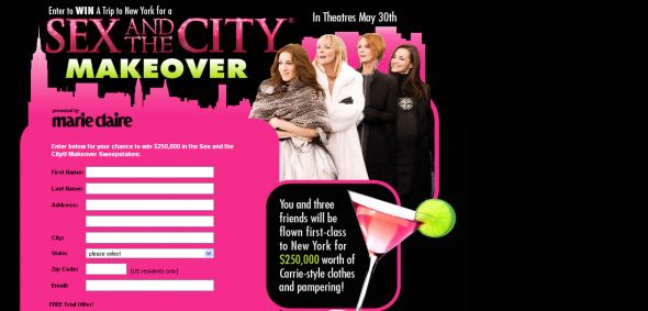 The Sex and The City Makeover Sweepstakes