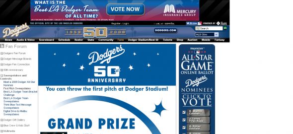 Dodgers First Pitch Sweepstakes