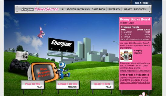 Energizer Bunny Bucks – Weekly Promotion