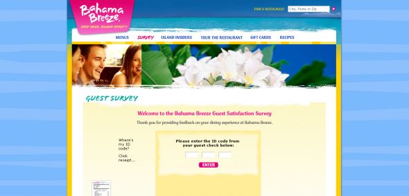 Bahama Breeze Summer 2008 Sweepstakes